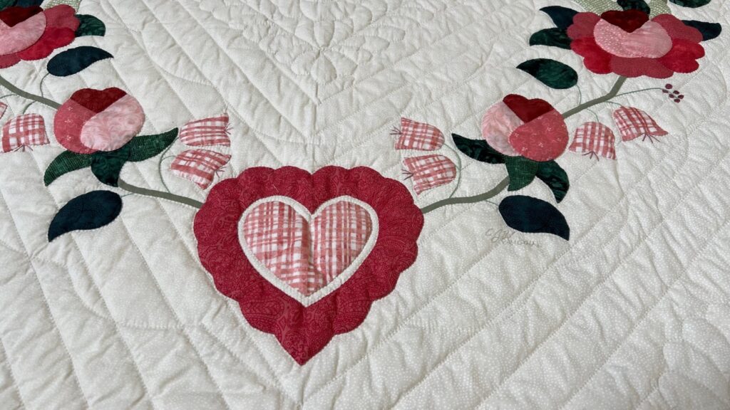 Heart of Roses - CJHorst Original  Queen size - Image 9