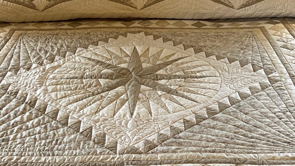 Mariners Compass Star - King size - Neutrals - Image 5