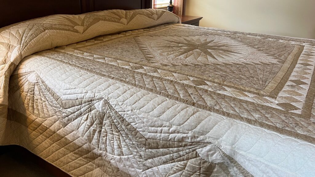 Mariners Compass Star - King size - Neutrals - Image 3