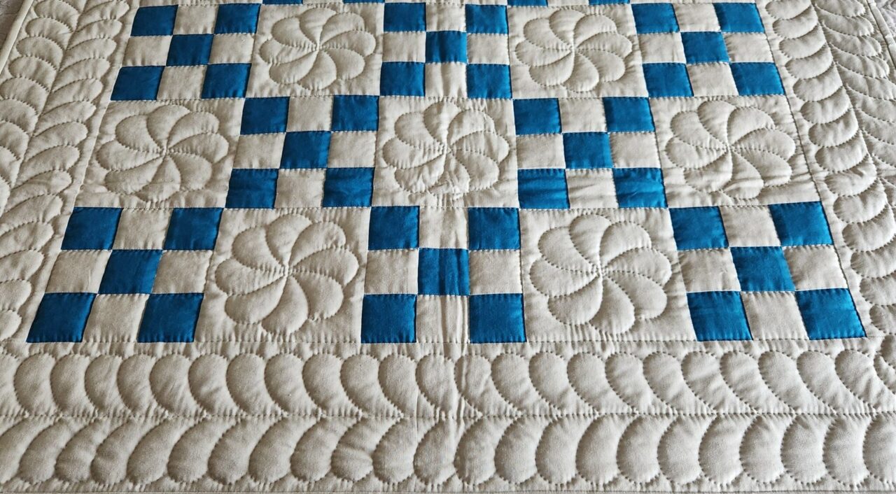 Sand and Sea Nine Patch Quilt - Image 2