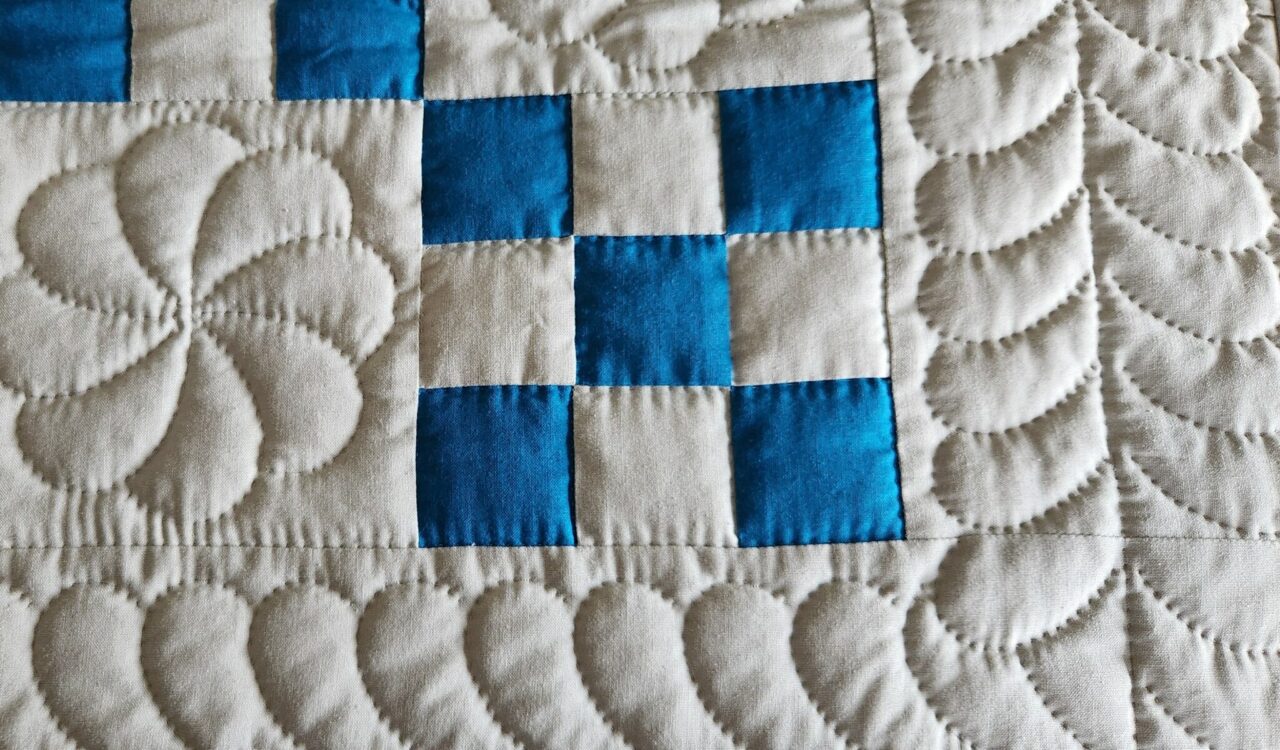 Sand and Sea Nine Patch Quilt - Image 3