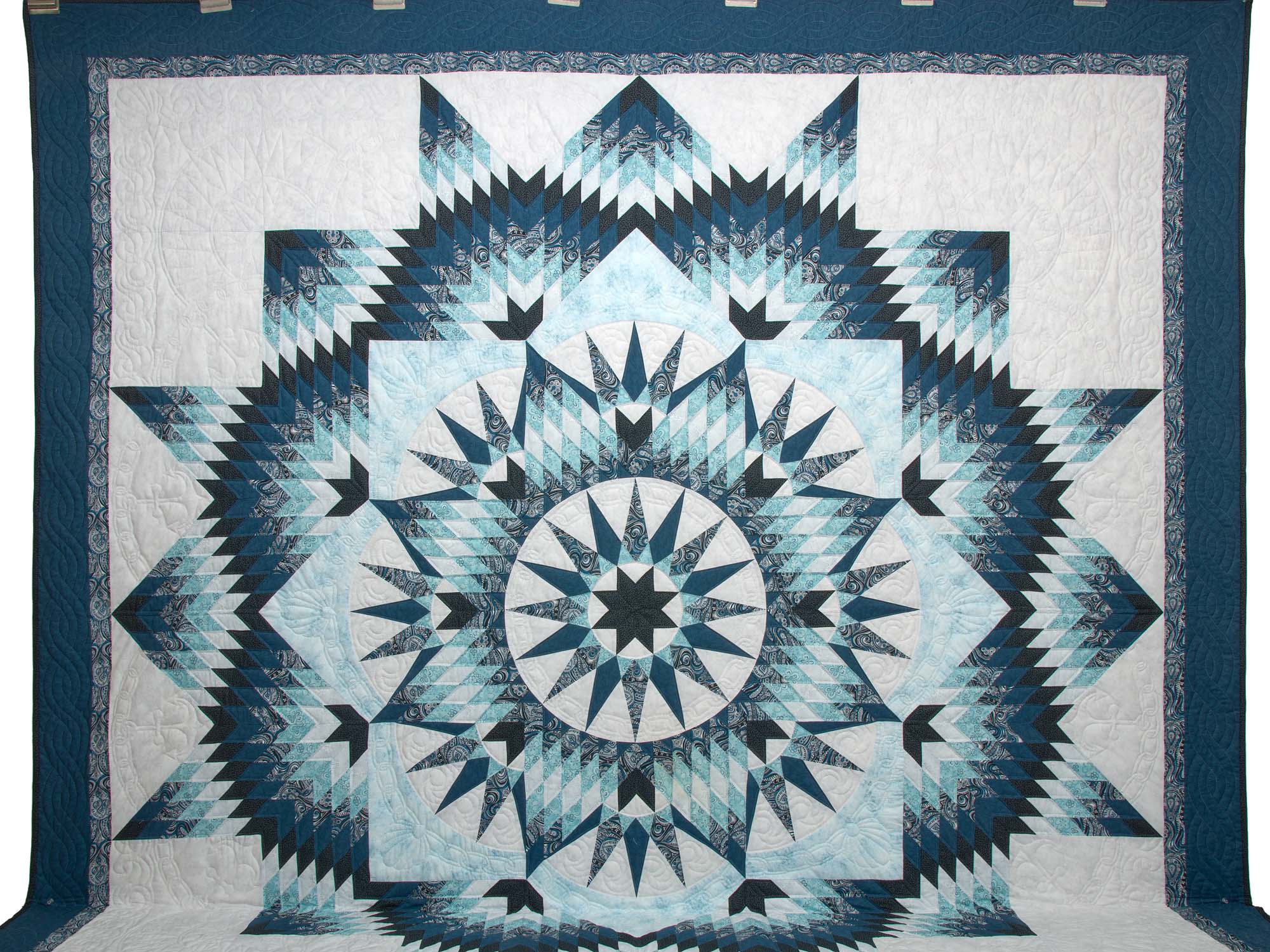 King Blue Navy Teal Mariner's Star 