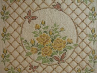 Rose Trellis Cross Stitch Quilt
