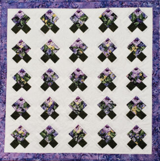 Purple Iris Nine Patch Flower