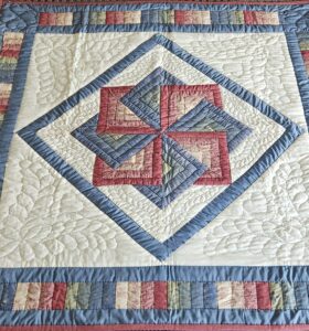 Rose and Blue Spinning Star Wall Hanging