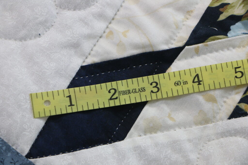 Blue Lone Star Log Cabin Quilt - Image 6