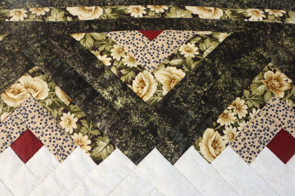 Lone Star Log Cabin Quilt - Image 7