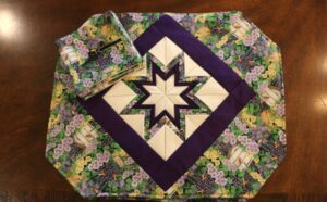 Handmade Folded Star Placemats  and Coasters