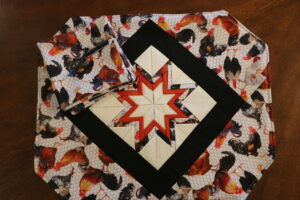 Handmade Folded Star Placemats  and Coasters