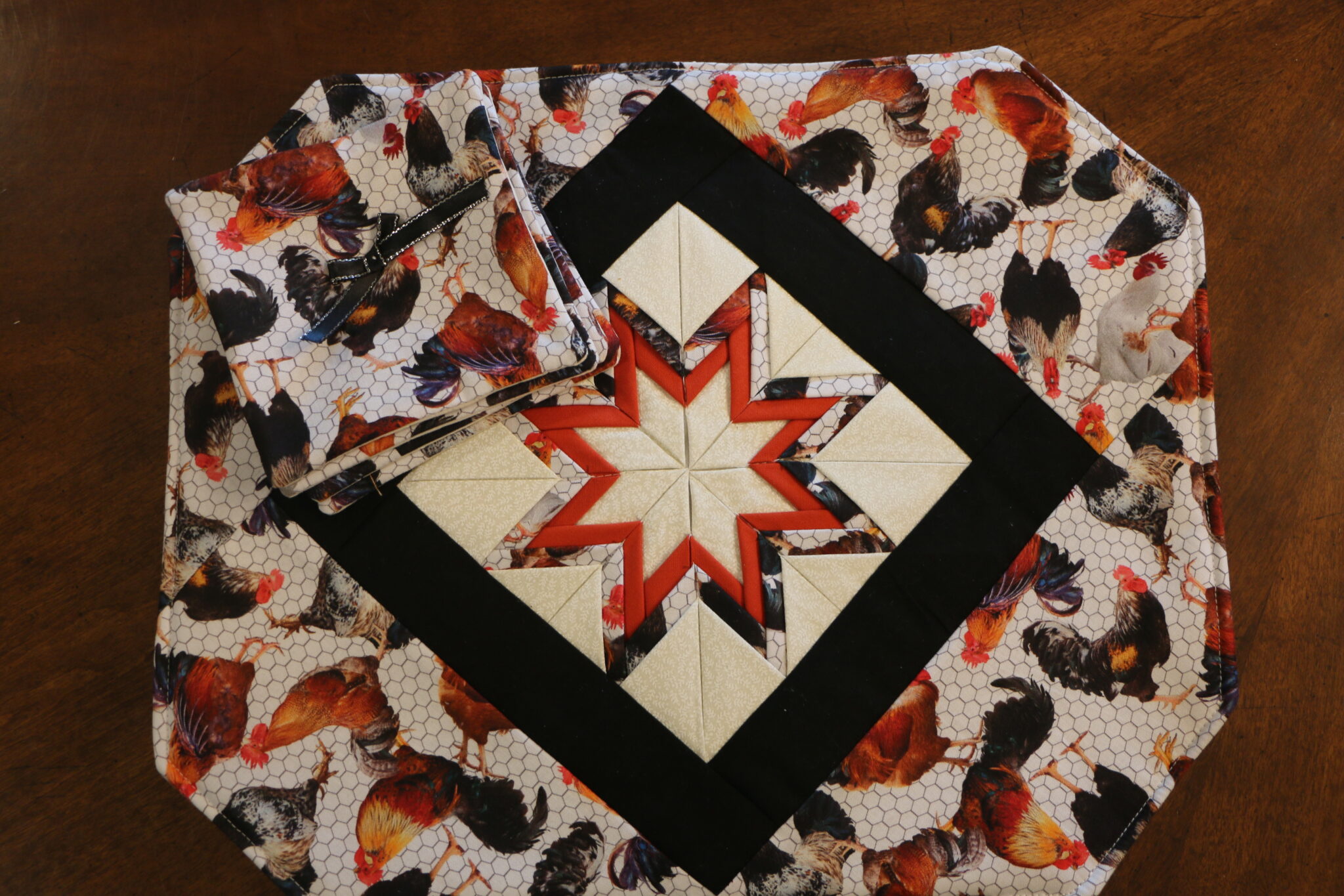 Handmade Folded Star Placemats and Coasters