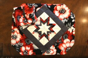 Handmade Folded Star Placemats  and Coasters