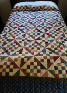 King Vintage Scrappy Reproduction Fabrics Quilt