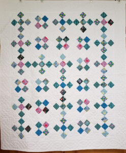 Soft Teals, Blues, Greens, and Pinks Baby/Throw Quilt