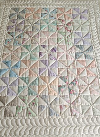 Cottage Garden Pinwheel Crib Quilt