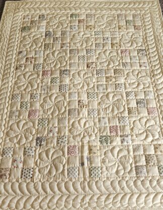 Dainty Pastel Prints Nine Patch Quilt